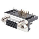 RS PRO 15 Way Right Angle Through Hole D-sub Connector Socket, 2.29mm Pitch