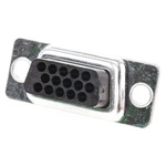 RS PRO 15 Way Cable Mount D-sub Connector Socket, 2.29mm Pitch