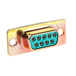 RS PRO 9 Way Panel Mount D-sub Connector Socket, 2.74mm Pitch