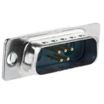 FCT from Molex FM 7 Way Panel Mount D-sub Connector Plug, 2.84mm Pitch