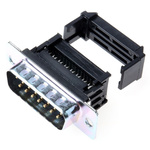 RS PRO 15 Way Right Angle Cable Mount D-sub Connector Plug, 2.77mm Pitch