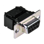 RS PRO 9 Way Right Angle Cable Mount D-sub Connector Socket, 2.77mm Pitch