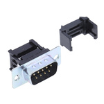 RS PRO 9 Way Right Angle Cable Mount D-sub Connector Plug, 2.77mm Pitch