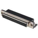 RS PRO 37 Way Right Angle Through Hole D-sub Connector Socket, 2.77mm Pitch, with 4-40 UNC, Threaded Insert