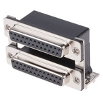 RS PRO 25 Way Right Angle Through Hole D-sub Connector Socket, 2.77mm Pitch, with 4-40 UNC, Threaded Insert