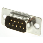RS PRO 9 Way Through Hole D-sub Connector Plug, 2.77mm Pitch