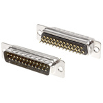 RS PRO 25 Way Through Hole D-sub Connector Plug, 2.77mm Pitch
