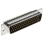 RS PRO 50 Way Through Hole D-sub Connector Plug, 2.77mm Pitch