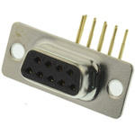 RS PRO 9 Way Right Angle Through Hole D-sub Connector Socket, 2.77mm Pitch