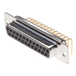 RS PRO 25 Way Right Angle Through Hole D-sub Connector Socket, 2.77mm Pitch