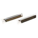 RS PRO 37 Way Panel Mount D-sub Connector Plug, 2.77mm Pitch