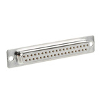 RS PRO 37 Way Panel Mount D-sub Connector Socket, 2.77mm Pitch