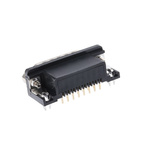 RS PRO 15 Way Right Angle Through Hole D-sub Connector Plug