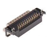RS PRO 25 Way Right Angle Through Hole D-sub Connector Plug