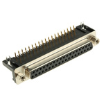 RS PRO 37 Way Right Angle Through Hole D-sub Connector Socket