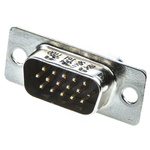 HARTING D-Sub High Density 15 Way Through Hole D-sub Connector Plug, 2.29mm Pitch