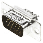 Amphenol ICC HD 15 Way Panel Mount D-sub Connector Plug, 2.29mm Pitch