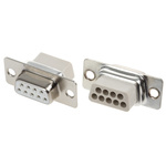 MH Connectors MHD 9 Way Cable Mount D-sub Connector Socket, 2.77mm Pitch