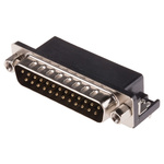 RS PRO 25 Way Right Angle Through Hole D-sub Connector Plug, 2.77mm Pitch, with 4-40 UNC Screwlocks