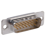 Amphenol ICC 15 Way Panel Mount D-sub Connector Plug, 2.74mm Pitch