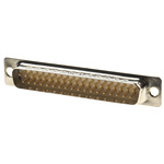 Amphenol ICC 37 Way Panel Mount D-sub Connector Plug, 2.76mm Pitch
