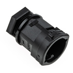 PMA M20 Straight Cable Conduit Fitting, Black 20mm nominal size