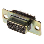 ITT Cannon D*M 9 Way Panel Mount D-sub Connector Socket, 2.84mm Pitch