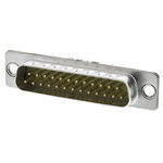 Harting D-Sub Standard 25 Way Through Hole D-sub Connector Plug, 2.76mm Pitch, with 3.05 mounting hole