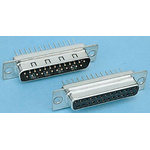 Harting 37 Way Through Hole D-sub Connector Socket, 2.76mm Pitch