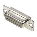 HARTING 15 Way Panel Mount D-sub Connector Socket, 2.77mm Pitch
