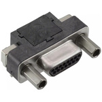 Molex CMD 15 Way Right Angle Through Hole D-sub Connector Plug, 1.27mm Pitch