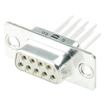 HARTING 0967 9 Way Panel Mount D-sub Connector Socket, 2.74mm Pitch