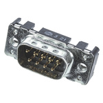 Harting 9 Way Through Hole D-sub Connector Plug, 2.74mm Pitch, with M3 Threaded Inserts