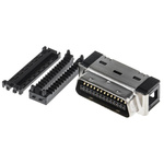 3M 101 26 Way Right Angle Cable Mount D-sub Connector Plug, 1.27mm Pitch