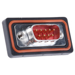 FCT from Molex FWD 9 Way Panel Mount D-sub Connector Plug, 2.84mm Pitch