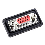 FCT from Molex FWD 9 Way Panel Mount D-sub Connector Socket, 2.84mm Pitch