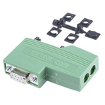 ERNI ERbic Profibus 9 Way Right Angle Cable Mount D-sub Connector Socket