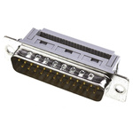 HARTING D-Sub Standard 25 Way Right Angle Cable Mount D-sub Connector Plug, 2.77mm Pitch