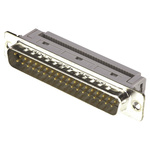 HARTING 37 Way Right Angle Cable Mount D-sub Connector Plug, 2.77mm Pitch