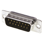 TE Connectivity Amplimite HD-20 15 Way Panel Mount D-sub Connector Plug, 2.77mm Pitch