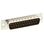 TE Connectivity Amplimite HD-20 25 Way Panel Mount D-sub Connector Plug, 2.77mm Pitch