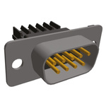 TE Connectivity Amplimite HDE-20 9 Way Cable Mount D-sub Connector Plug, 2.74mm Pitch