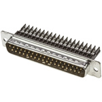 TE Connectivity Amplimite HDE-20 37 Way Cable Mount D-sub Connector Plug, 2.76mm Pitch