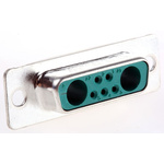 Amphenol FCI DW 7 Way Panel Mount D-sub Connector Socket