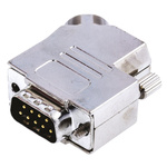 Amphenol 9 Way 45 ° Panel Mount D-sub Connector Plug