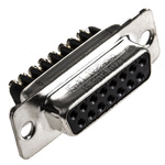 Amphenol L77D 15 Way Cable Mount D-sub Connector Socket, 2.74mm Pitch