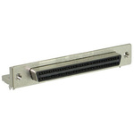 TE Connectivity Amplimite .050 III 68 Way Right Angle Through Hole D-sub Connector Socket, 2.54mm Pitch, with Boardlocks