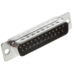 Amphenol ICC SD 25 Way Panel Mount D-sub Connector Plug, 2.76mm Pitch