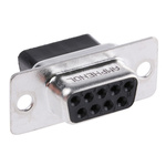 Amphenol L177RR 9 Way Cable Mount D-sub Connector Socket, 2.74mm Pitch