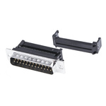 Amphenol ICC DFR 25 Way Right Angle Cable Mount D-sub Connector Plug, 2.77mm Pitch